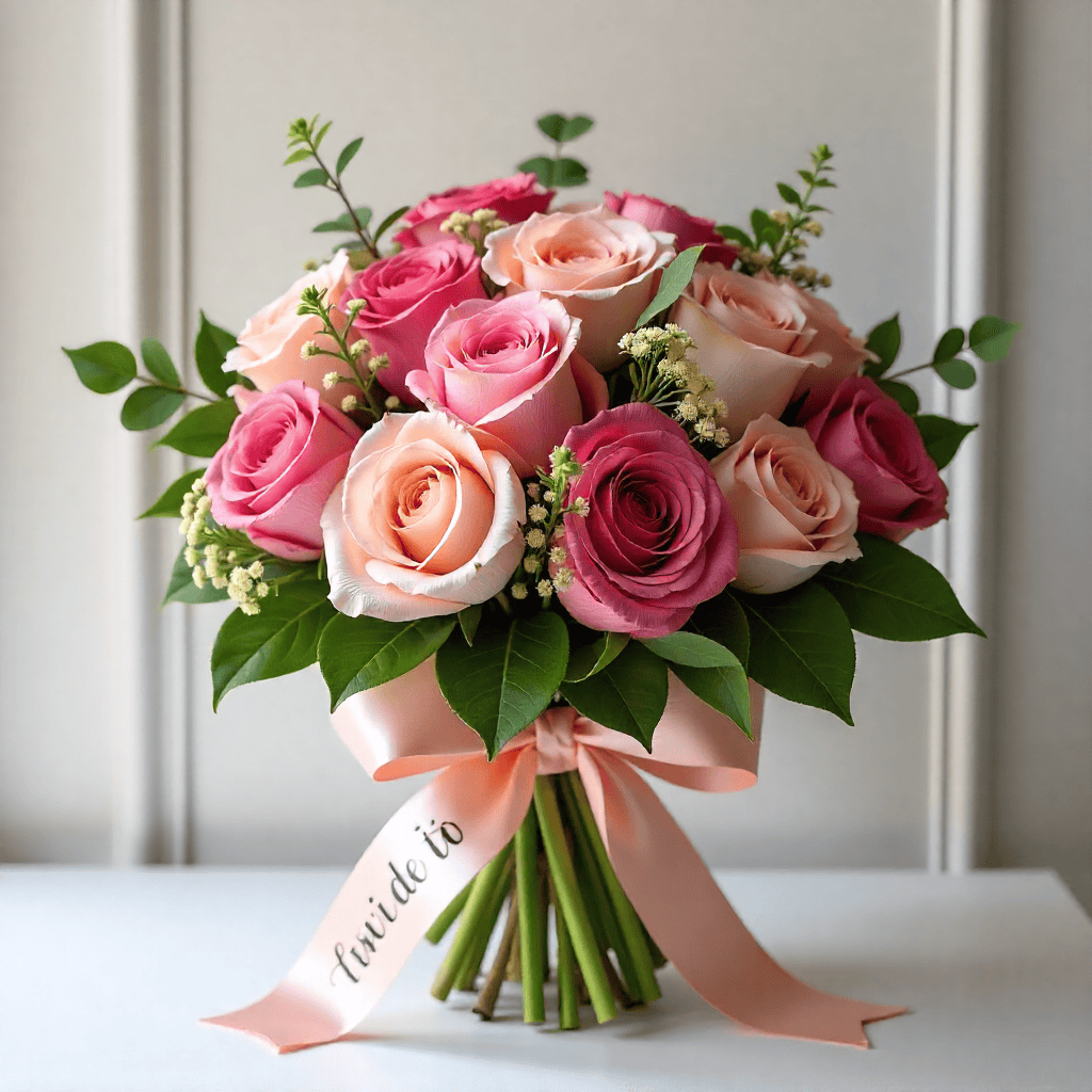 Bouquet display inside the studio